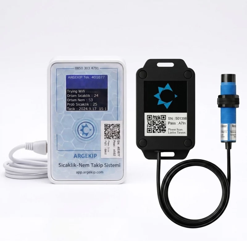 Argekip Endüstriyel CO₂ Sensörü | RS485 Modbus | 400–5000 ppm | Hava Kalitesi İzleme