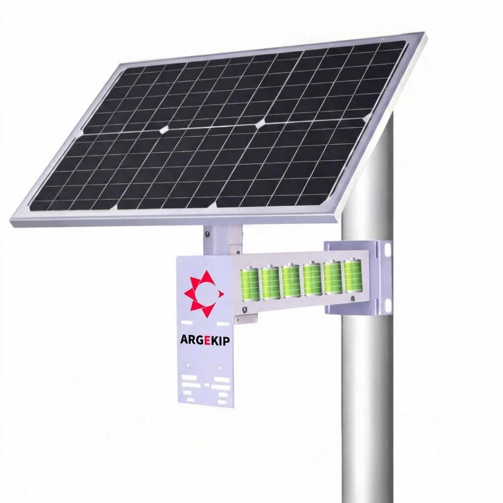 Argekip Lityum Bataryalı Güneş Panel Seti | 40W Monokristal Panel | MPPT Regülatör | 12V Çıkışlı - Gorsel 3