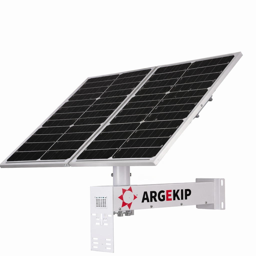 Argekip Lityum Bataryalı Güneş Panel Seti | 40W Monokristal Panel | MPPT Regülatör | 12V Çıkışlı