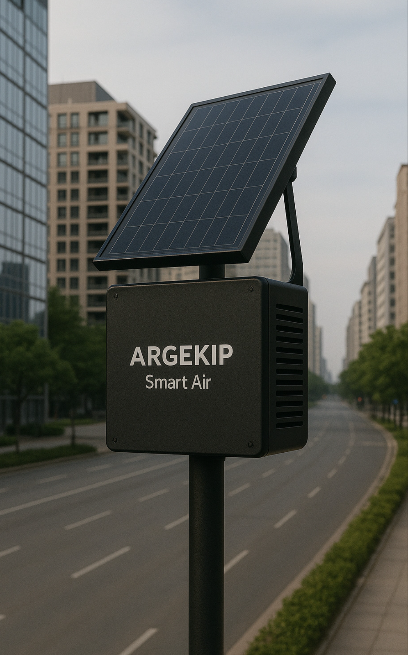 Argekip 4G+Mobil Bağlantılı  Hava Kalite Takip Sistemi | Çoklu Gaz Sensörlü | Alarm Bildirimli | Uzaktan İzleme - Gorsel 2
