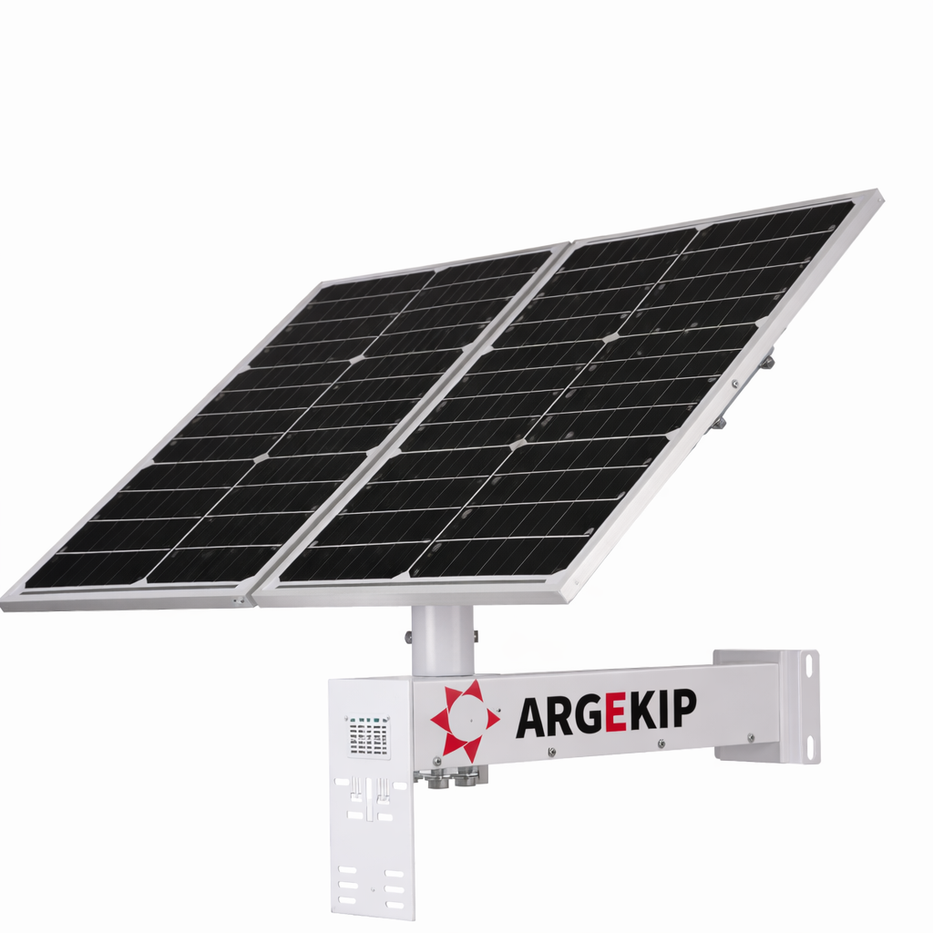 Argekip Lityum Bataryalı Güneş Panel Seti | 40W Monokristal Panel | MPPT Regülatör | 12V Çıkışlı