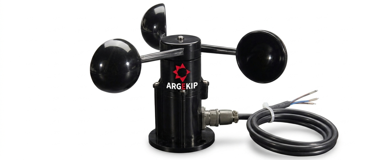 Argekip Analog Rüzgar Hız Sensörü | Anemometre | Voltaj Çıkışlı | Meteorolojik Uyumlu