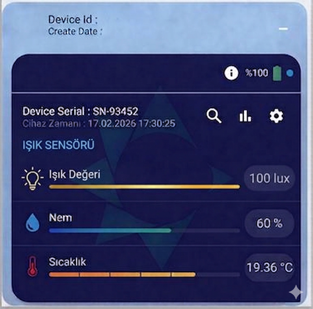 Argekip Wi-Fi Ortam Işığı Sensörü | 0–200 Klx | İç Mekan | Yüksek Hassasiyet - Gorsel 3